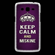 Coque Samsung Core Plus Keep Calm and Miskine Violet