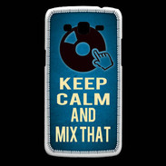 Coque Samsung Core Plus Keep Calm and Mix that Bleu