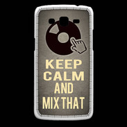Coque Samsung Core Plus Keep calm and Mix That Gris