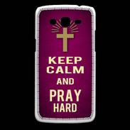 Coque Samsung Core Plus Keep Calm and Pray Christian Rose