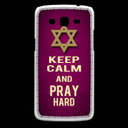 Coque Samsung Core Plus Keep Calm and Pray jewish Rose