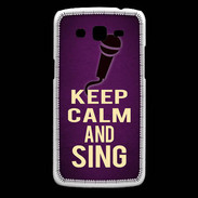 Coque Samsung Core Plus Keep Calm and Sing Violet