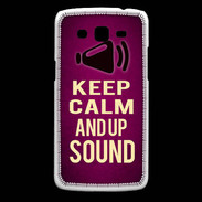 Coque Samsung Core Plus Keep Calm and Up Sound Rose