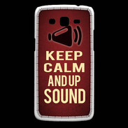 Coque Samsung Core Plus Keep Calm and Up Sound Rouge