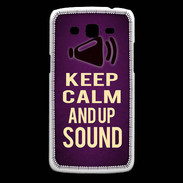Coque Samsung Core Plus Keep Calm and Up Sound Violet