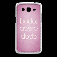 Coque Samsung Core Plus Boulot Apéro Dodo Rose ZG