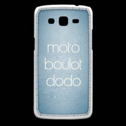 Coque Samsung Core Plus Moto Boulot Dodo Bleu ZG