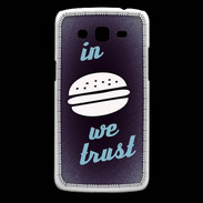Coque Samsung Core Plus In Burger We trust Bleu ZG