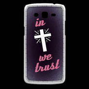 Coque Samsung Core Plus In Christ We trust Rouge ZG