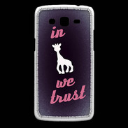 Coque Samsung Core Plus In Girafe We trust Rouge ZG