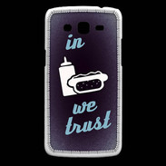 Coque Samsung Core Plus In Junk We trust Bleu ZG