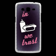 Coque Samsung Core Plus In Junk We trust Rouge ZG