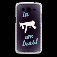 Coque Samsung Core Plus In Uzi We trust Bleu ZG