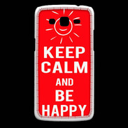 Coque Samsung Core Plus Keep calm Be Crazy Rouge