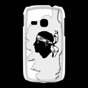 Coque Samsung Galaxy Young Carte de la Corse avec tête 5