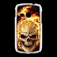 Coque Samsung Galaxy Young Tête de mort en flamme 5