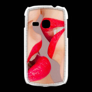 Coque Samsung Galaxy Young Bouche sexy Lesbienne et rouge à lèvres gloss