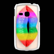 Coque Samsung Galaxy Young Bouche Arc en Ciel