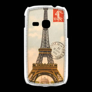 Coque Samsung Galaxy Young Vintage Tour Eiffel carte postale