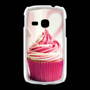 Coque Samsung Galaxy Young Cup cake rose et blanc