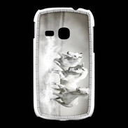 Coque Samsung Galaxy Young Chevaux blancs