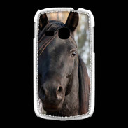 Coque Samsung Galaxy Young Tête de cheval noir