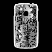 Coque Samsung Galaxy Young graffiti seamless background en noir et blanc