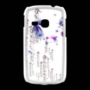 Coque Samsung Galaxy Young Papillons et notes de musique