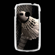 Coque Samsung Galaxy Young Volant de Badminton en noir et blanc