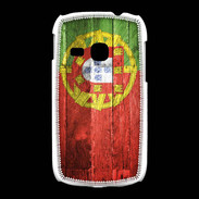 Coque Samsung Galaxy Young Drapeau Portugal imitation bois
