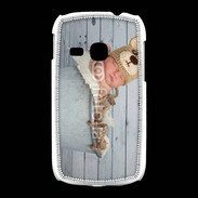 Coque Samsung Galaxy Young Bébé nounours dormant dans une bassine