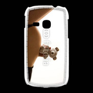 Coque Samsung Galaxy Young Femme enceinte avec peluche