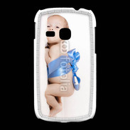 Coque Samsung Galaxy Young Bébé ruban bleu