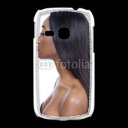 Coque Samsung Galaxy Young Femme metisse noire 2
