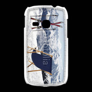 Coque Samsung Galaxy Young transat et skis neige