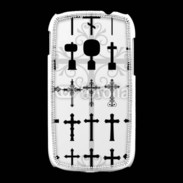 Coque Samsung Galaxy Young Fond croix