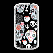 Coque Samsung Galaxy Young Fond tête de mort 8
