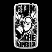 Coque Samsung Galaxy Young Tête de Mort Police