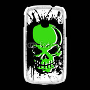 Coque Samsung Galaxy Young Tête de mort en vert et noir