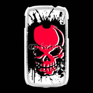 Coque Samsung Galaxy Young Tête de Mort en Rouge et Noir
