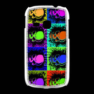 Coque Samsung Galaxy Young Fond Tête de mort 1750