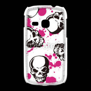 Coque Samsung Galaxy Young Fond Tête de mort 1600