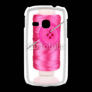 Coque Samsung Galaxy Young Fil à couture rose 