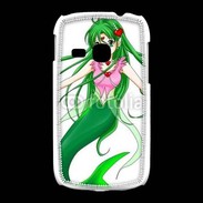Coque Samsung Galaxy Young Fille manga verte