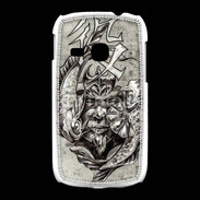 Coque Samsung Galaxy Young Visage de guerrier en dessin 50