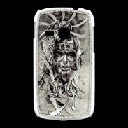 Coque Samsung Galaxy Young Visage de guerrier en dessin 52