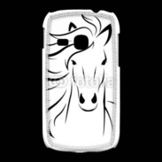 Coque Samsung Galaxy Young Vector image of an horse on white