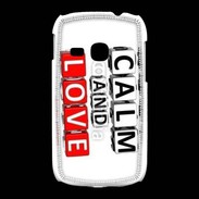 Coque Samsung Galaxy Young Keep calm et love me