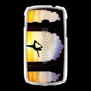 Coque Samsung Galaxy Young Danseuse yoga temple couché de soleil