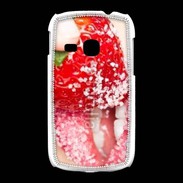 Coque Samsung Galaxy Young Fraise et bouche
